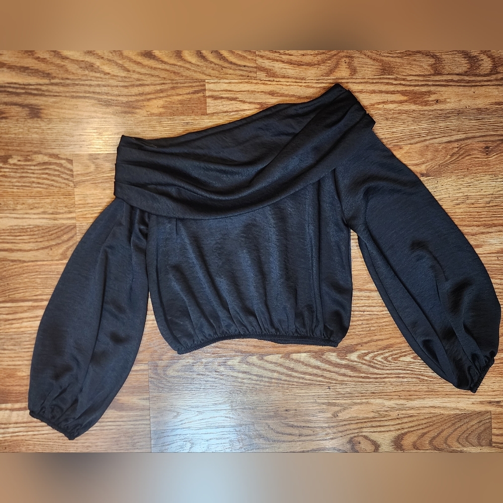 By Together Black Off The Shoulder Drop Shoulder … - image 2